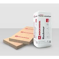 Isolant thermique en laine roche à pare-vapeur pour contre-cloisons | Rockmur kraft