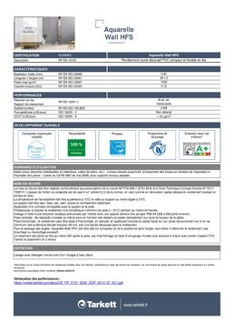 Revêtement mural décoratif PVC compact et flexible en lés | Aquarelle Wall HFS