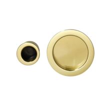 Poignée Porte Coulissante Ronde en Bois et Laiton | LAPEYRE SERVICES