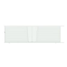 Portail coulissant Aluminium décor soleil sur-mesure | Pise