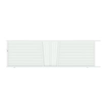 Portail coulissant Aluminium décor soleil sur-mesure | Pise