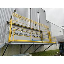 Barrière écluse de sécurité coulissante / sas à palettes coulissant
