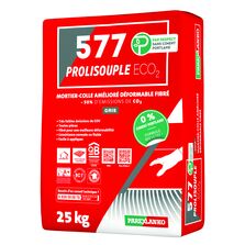 Mortier-colle déformable fibré sans ciment portland | 577 Prolisouple ECO2