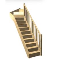 Escalier Faubourg quart tournant haut rampe Moulure | LAPEYRE SERVICES