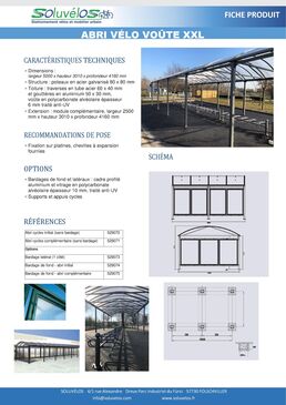 Abri modulaire pour vélos avec ou sans bardages | Abris xxl