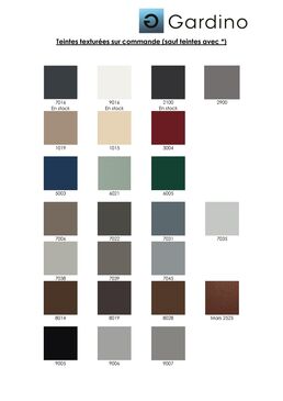 Clôture aluminium 125 mm pleine | Gard125