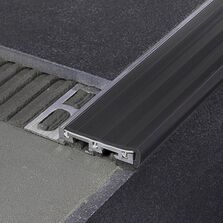Profilé de nez de marche antidérapant | CERFIX PROSTEP SA-SB en aluminium avec insert PVC