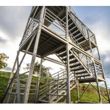 Escalier cage ou escalier cube pour ERP | BOMBRUN 