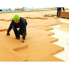 Panneaux en fibre de bois associé à un isolant PIR pour isolation de toit terrasse | SteicoRoof Dry