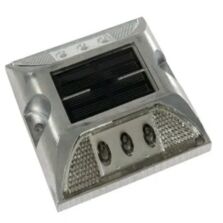 Plot routier solaire LED bidirectionnel en aluminium