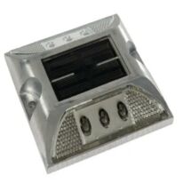 Plot routier solaire LED bidirectionnel en aluminium