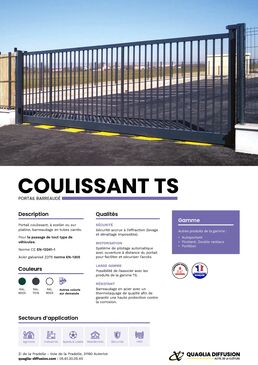Portail Acier Barreaudé Coulissant | Portail coulissant TS