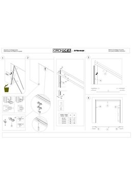 Châssis pour portes à galandage | ORCHIDEA vantail parallèle  