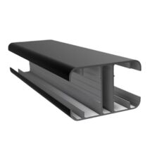 Poteau H de clôture | Aluminium Slim Line noir DUOFUSE DF1PA85