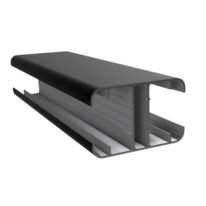 Poteau H de clôture | Aluminium Slim Line noir DUOFUSE DF1PA85