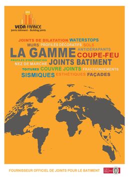 Joints de dilatation vertical sismique pour murs, façades et plafonds | JDV 4.03