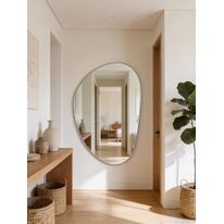 Miroir organique LED IP44 pour salle de bain, sans cadre, premium | NEBULA