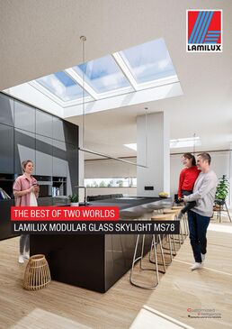 Toit modulaire en verre | LAMILUX Modular Glass Skylight MS78