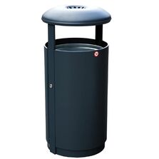 Poubelle cylindrique pour zones urbaines avec sécurité antivandalisme - 130 l | CALIFORNIA