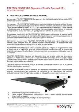 Signature® – L’offre de stratifiés HPL personnalisés