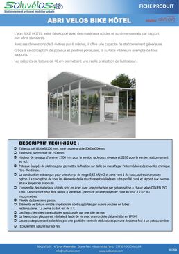 Abri vélos | Bike-Hôtel 