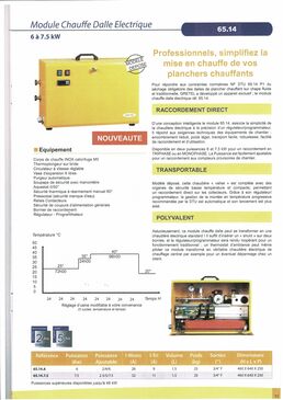 Location chaudière Mobile Gretel première mise en chauffe plancher chauffant | Gretel