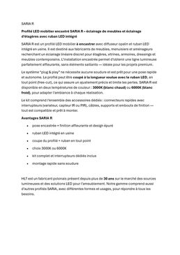 Profilé LED mobilier encastré pour éclairage de meubles et éclairage d’étagères avec ruban LED intégré | SARIA R 