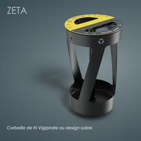 Corbeille vigipirate de tri sélectif | ZETA