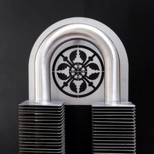 Radiateur design décoratif | VD4634 à ailettes double tube style Art nouveau