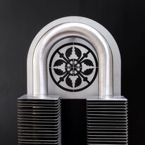 Radiateur design décoratif | VD4634 à ailettes double tube style Art nouveau