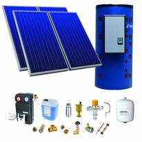 Kit solaire pour chauffage et E.C.S instantanée par échangeur à plaques | Pack SSC Astréa E 