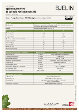 Revêtement de sol en bois densifié véritable - Monolame Brossée Select Extra Large XXL 271mm - Woodura-346012