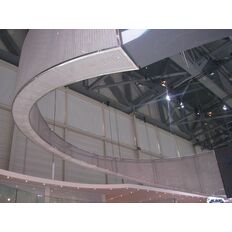 Maille fil plat métallique spiralée à tringle ondulée - Bardage et plafond | Modulia M