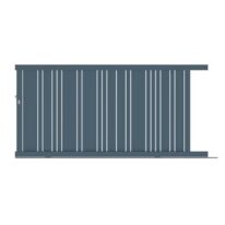 Portail coulissant en aluminium Valerian | LAPEYRE SERVICES