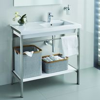 Plan lavabo sur piétement métallique | Prisma