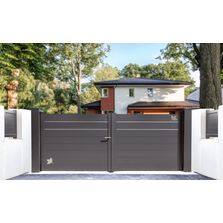 Portail aluminium battant et coulissant droit | WOLF - Série 217.9