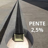 Caniveau à pente de 2,5 % incorporée | Civil F ULMA