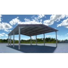 Bâtiment galvanisé renforcé pour zone montagneuse 670m² - 16,6x40x5m