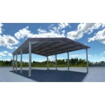 Bâtiment galvanisé renforcé pour zone montagneuse 670m² - 16,6x40x5m