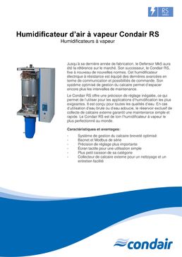 Humidificateur d'air à vapeur électrique | Condair RS