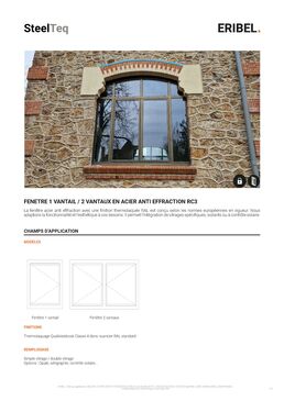 Fenêtre 1 Vantail / 2 Vantaux en Acier Anti-Effraction RC3 | SteelTeq 