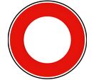 Panneau circulation interdite B0 Ø450 |1-02-2-029g