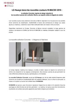 Collection Aurora & Marmo | HIMACS | Panneaux Solid Surface thermoformables 