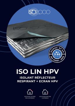Isolant réflecteur respirant  avec couches de laine de lin | Iso Lin HPV