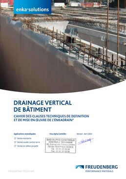 Géocomposite de drainage et de filtration | ENKADRAIN B10