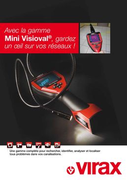 Caméra d'inspection Mini Visioval avec câble, tube et localisateur | Virax