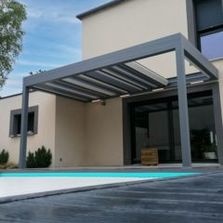 Pergola aluminium à lames rétractables | WALLIS&OUTDOOR - Série 414PR 