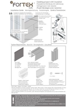 Fortex CLIC 180 |  Bardage PVC 180 mm en revêtement de façade extérieur 