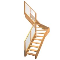 Escalier Aria quart tournant intermédiaire rampe Emerence | LAPEYRE SERVICES