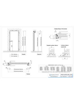 Porte acoustique battante | RS9